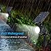 URPOWER Solar Lights Outdoor, 4th Generation Solar Spotlight 2-in-1 Waterproof Motion Sensor Energy-saving Solar Light Solar Landscape lights Outdoor Security Wall Light for Garden, 2Pack (Cool White)
