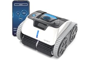 WYBOT Wall Climbing Robotic Pool Cleaner with APP Mode, Excellent Suction Power, Smart Navigation Technology, 9200mAH Large Battery, LED Indicator, Automatic Pool Vacuum for Inground Pools