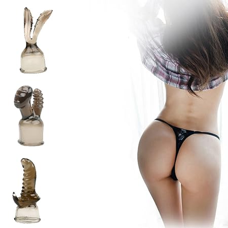 Dulexo Massager Aufsatz, 3 Set G Punkt und Klitoris Aufsätze, Aufsatzset für Magic Wand Massagegeräte,Klitorisstimulator,Vibr