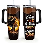 Sistabag - Coffee Tumbler For Black Women - Birthday, Mother's Day, Christmas Gifts For Women, Pride Tumbler For Woman (Child Of God, 40 Oz)