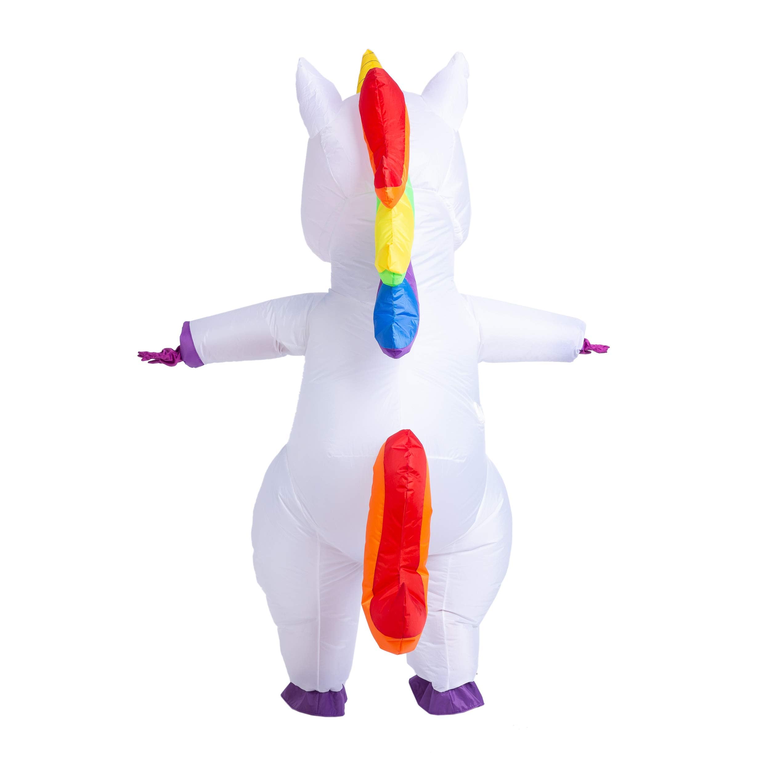 Spooktacular Creations Halloween Inflatable Costume, Full Body Unicorn Blow Up Costume for Adult Holiday Themed Cosplay Party