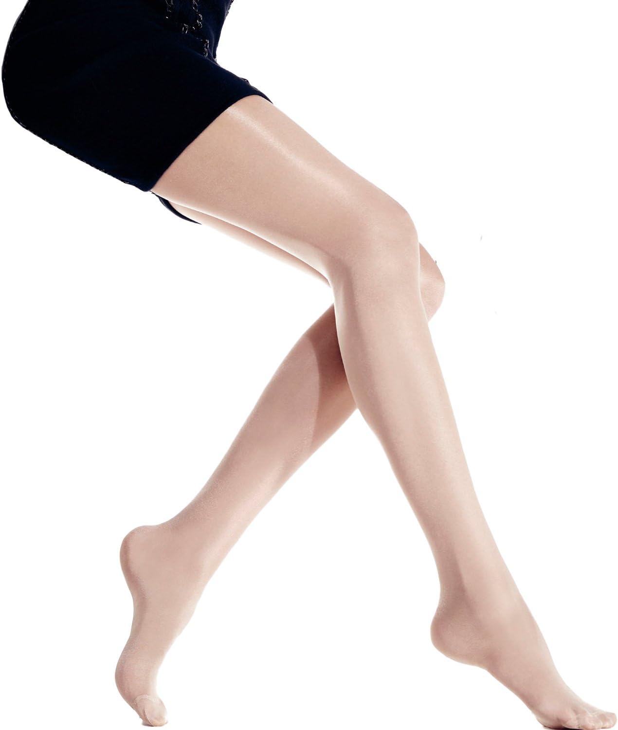 Luxor 40 Den Silky Glossy Pantyhose Color: Te Size: Medium