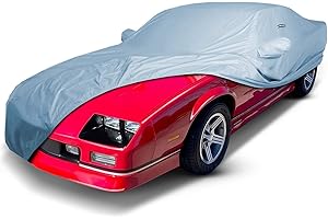 iCarCover Premium Car Cover for 1982-1992 Chevy Camaro Z28, IROC-Z, RS, Berlinetta, Sport Heavy Duty Waterproof all Weather Automobiles Custom Indoor Outdoor Snow Protection Covers with Straps and Bag