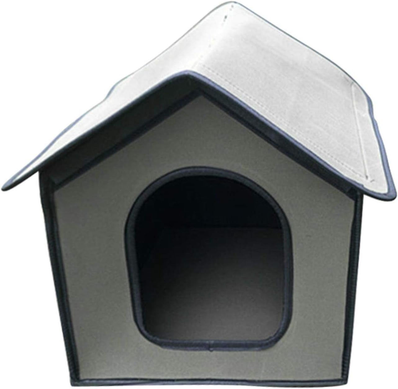 JXAA Waterproof Pet Outdoor Cat House, Feral Cat House Foldable Kitty House Cat Shelter for Pets