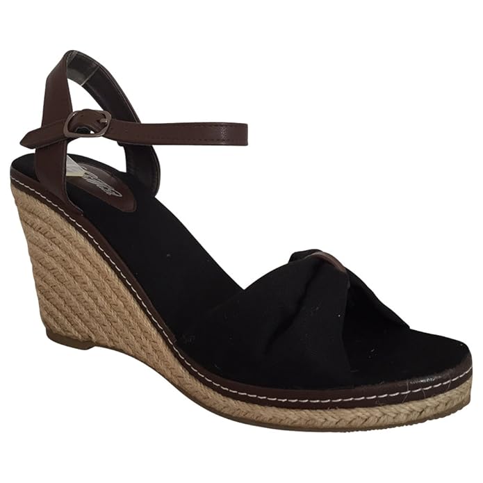City Walk Sandalette Keilsandalette Wedges Schwarz Größe 41