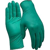 SLICK KIT Disposable Nitrile Gloves, 5Mil Latex-Free Powder-Free Industrial Gloves for Cleaning Automotive, Non-Sterile (Green, Large/9 (Pack of 100))