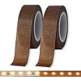 Light Dimming Tape, 2 Pack, 0.59 Inch x 29 Feet, LED Light Strip, Smoothing Cover Adhesive Tape, Brown