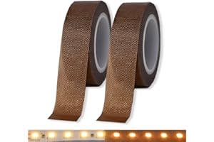 Light Dimming Tape, 2 Pack, 0.59 Inch x 29 Feet, LED Light Strip, Smoothing Cover Adhesive Tape, Brown