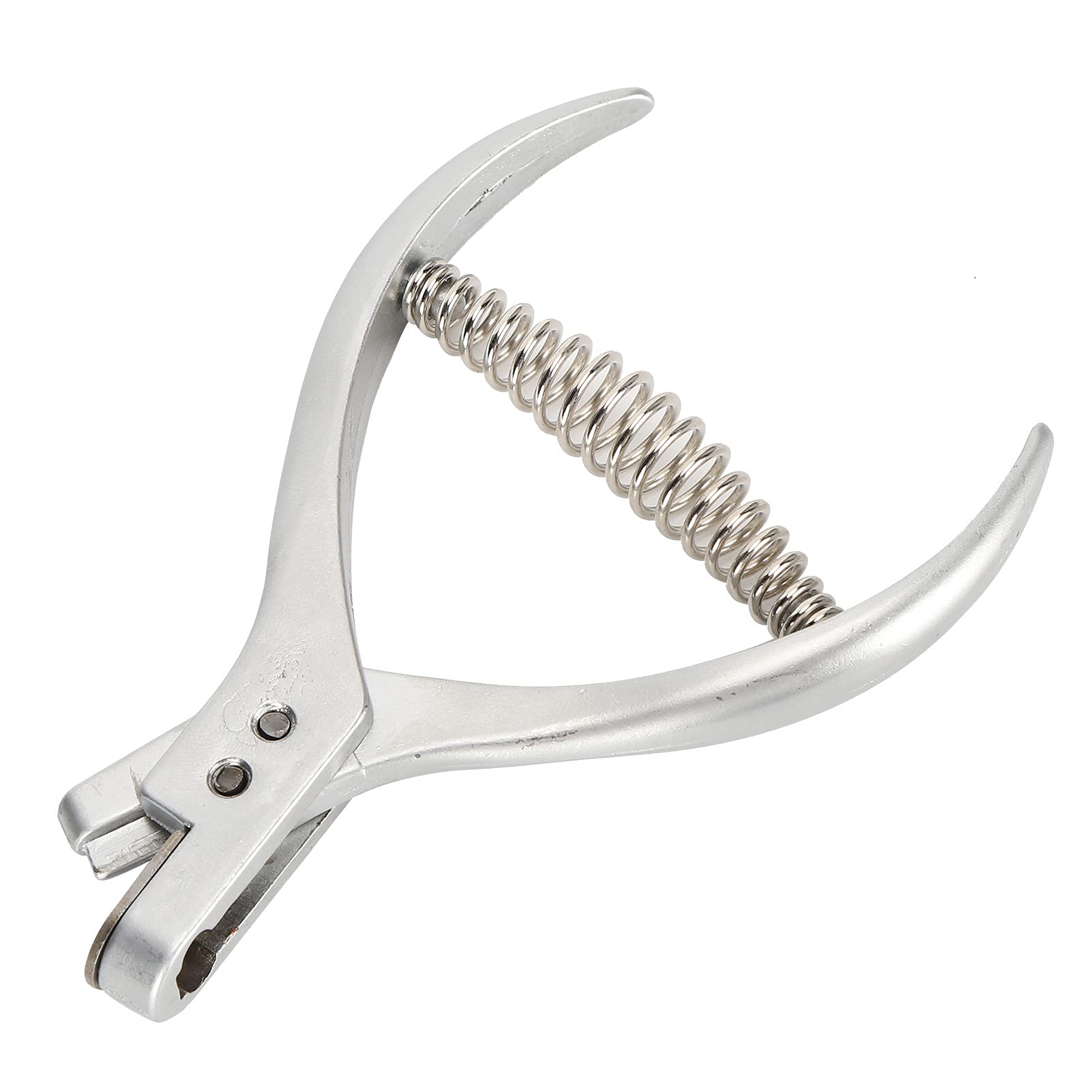 Hole Puncher, Stainless Steel Hand Punching Pliers, U‑Shaped Proofing Cutting Puncher Paper Ticket Hole Puncher