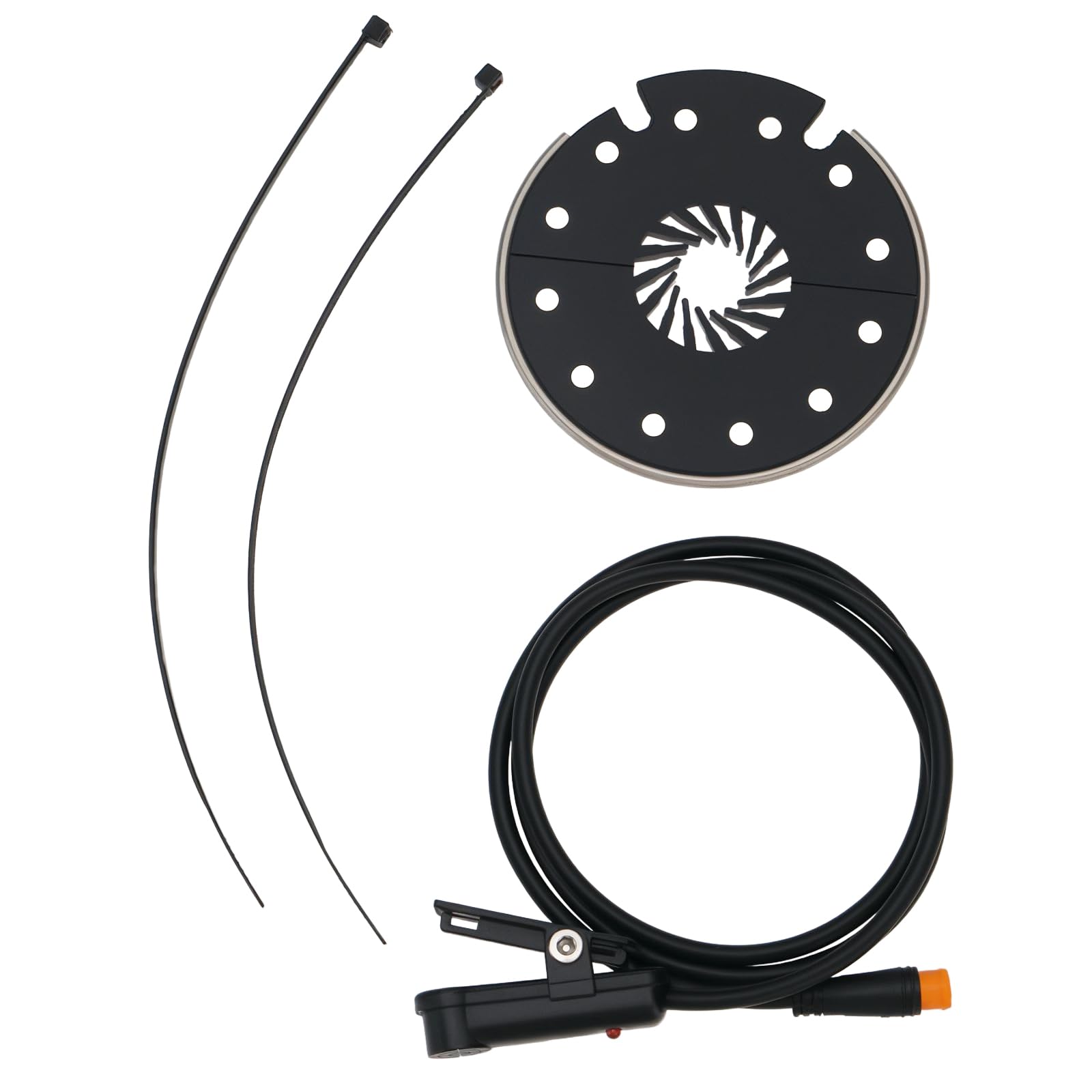 YINETTECH 1pc E-bike KT-D12L PAS Sensor 12V to 48 V Bike Magnets Pedal Assist Sensor with Waterproof Plug Electric Bike Conversion Kit