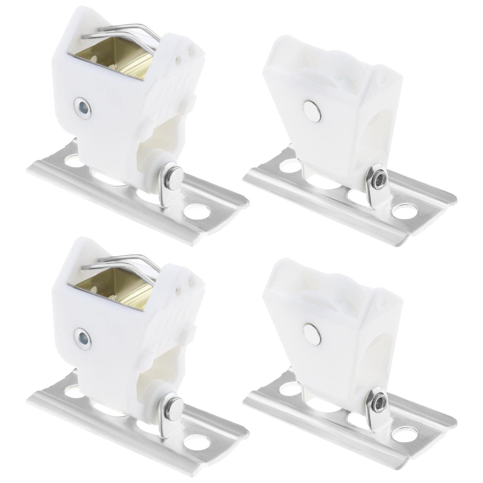 YINETTECH 2PCS Cord Idler Pulley & 2PCS Cord Lock Mechanism Swivel Type Roman Shade Cord Lock Window Blind Lock Home Blinds & Shades Accessories