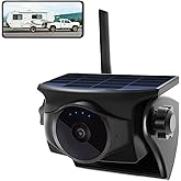 INSEETECH 1080P Solar Magnetic Wireless Backup Camera WiFi Hitch Camera | Night Vision, 365-Day Standby Rechargeable Camera for Phone Pad Android, Front Rear View Reverse for RV Pickup Horse Trailer