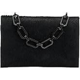 AllSaints Women's YUA LUXE CLUTCH Black One Size