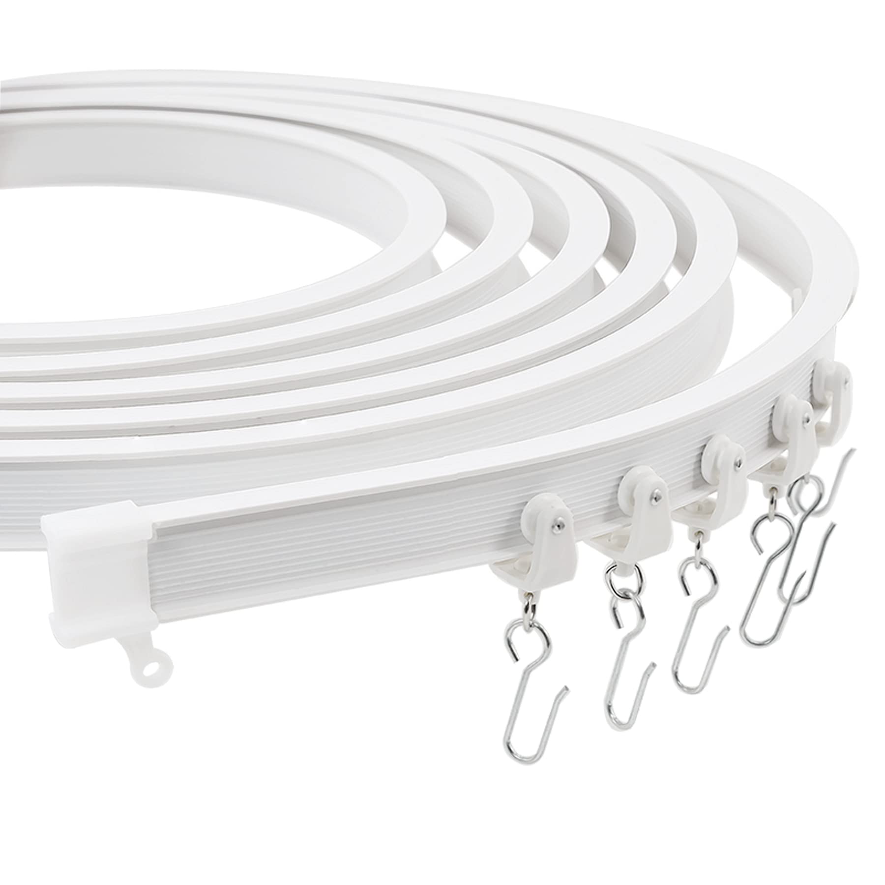 Trimold Premium 6m Ceiling Curtain Track System, Flexible and Durable Design for Effortless Gliding, Ideal for Shower Window RV Room Dividers, Privacy and Home Décor