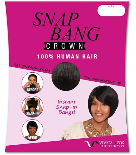 Amazon.com : Vivica A. Fox SNAP BANG FRONT, 100% Human Hair, Clip