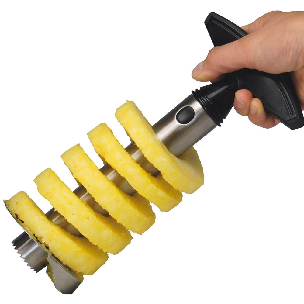 Experty Stainless Steel Pineapple Peeler Corer Slicer Kitchen Gadget - All In One Tool