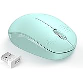 seenda Wireless Mouse for Laptop, 2.4G Noiseless Computer Mouse,Mint Green | Small portable design,USB receiver, quiet clicks, smooth tracking, 24-month battery life Mice for laptop,Chromebook and PC.