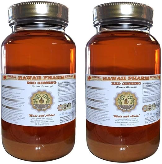 Red Ginseng Liquid Extract, Organic Red Ginseng (Panax