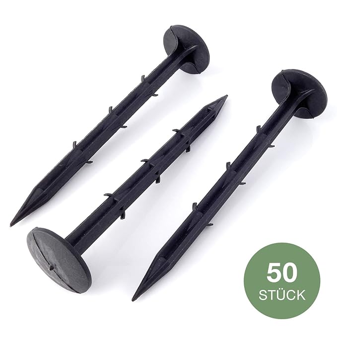 Erdanker Unkrautvlies 50 STK I Bodenanker für Unkrautfolie, Bodenfolie, Gartenfolie und Bodenvlies I Stabile & hochwertige Bo