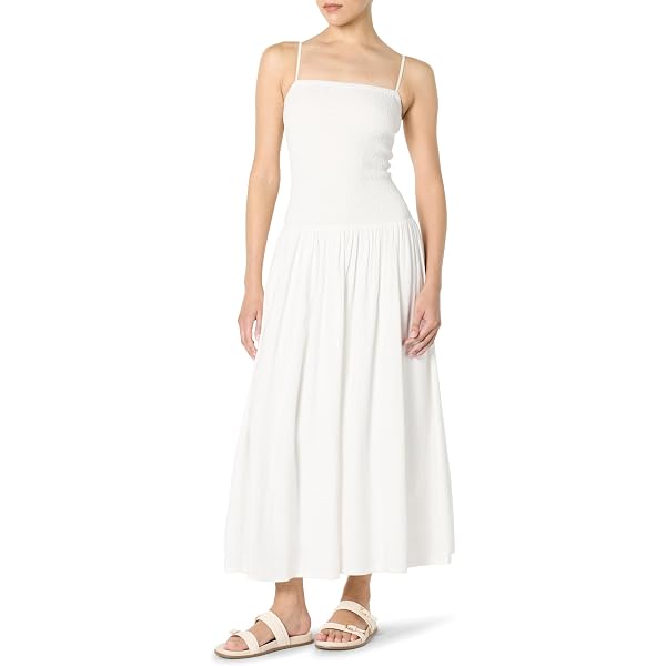 Amazon.com: Stateside Women's Linen Column Maxi Dress, New Navy, L :  Clothing, Shoes & Jewelry