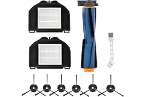 SaferCCTV Replacement Parts Compatible with Shark Sweeper Shark RV2310 RV2310AE RV2310 Matrix Robot Vacuum Cleaner, 6 Side Br