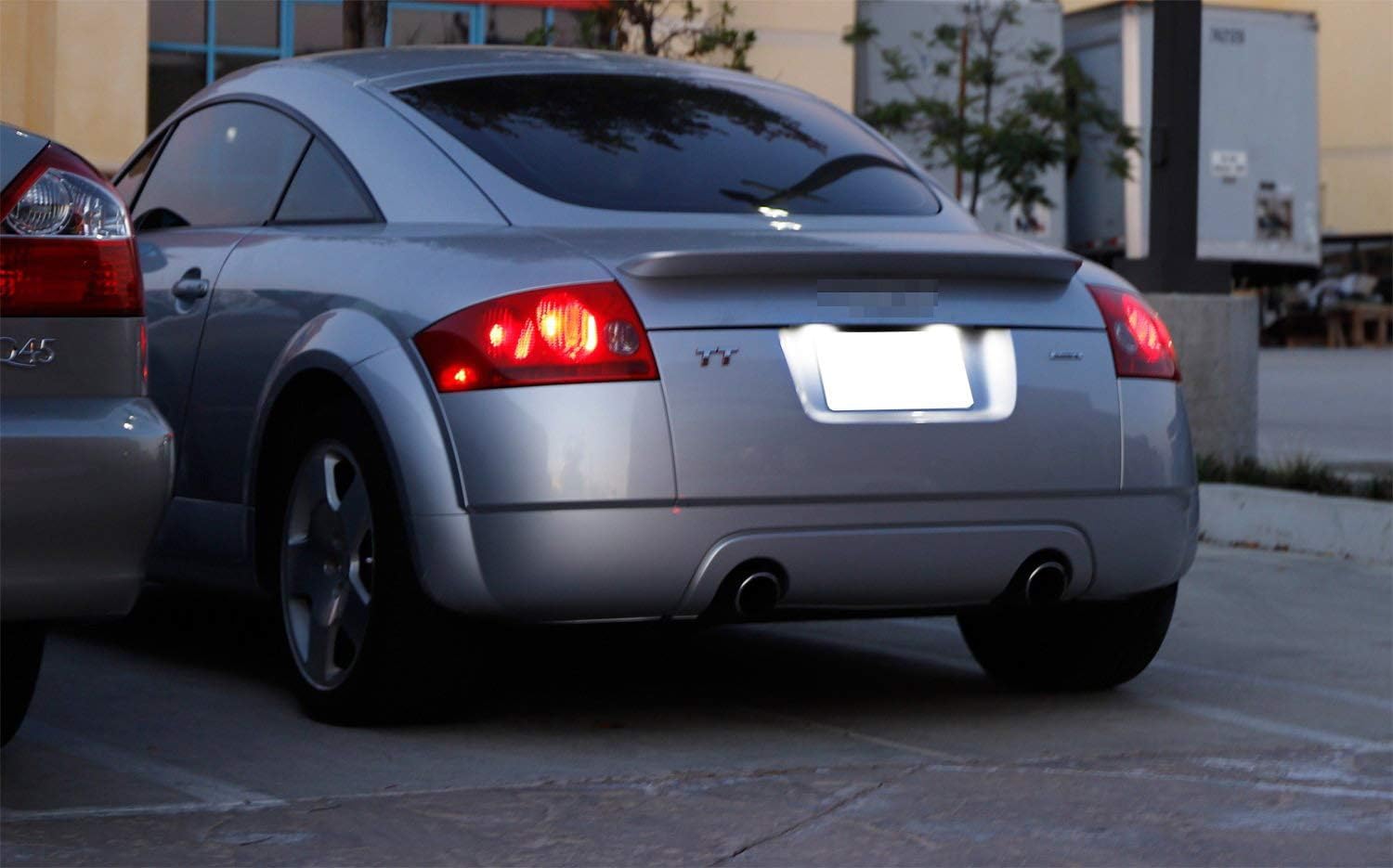 audi tt license plate light