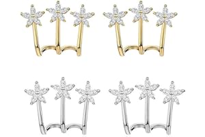 DEFUAUKE 2 Pairs Lymphatic Activity Hoop Earrings,Lymphatic Drainage Hoop Earrings,Lymphvity Therapy Earrings, Acupuncture Earrings,Earrings for Women