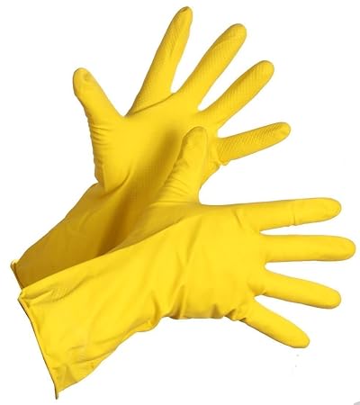 Fortane Reusable Rubber Cleaning Gloves Set | Hand Gloves for Washing, Cleaning Kitchen,