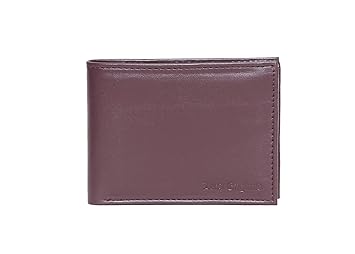 LeapEngland Mens Cherry Leather Casual Wallet