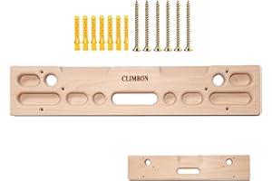 Climbing Training Hangboard - Wooden Finger Training Board - Door Mounted Training Station Rock, Hangboard Doorway Wall Climb