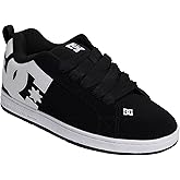 DC mens Dc Men's Court Graffik Casual Skateboarding Shoe, Black, 7.5 US