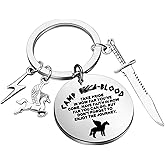 BNQL Camp Keychain Horse Movie Inspired Gifts Book Lover Gifts Fans Gift Horse Keyring Greek Mythology Keychain