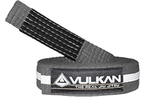 Vulkan BJJ Kids Belt – Preshurunk Martial Arts Youth BJJ Belts for Girls & Boys with BJJ Ranking Stripes