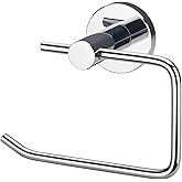 SARIHOSY Chrome Toilet Paper Holder Wall Mounted, SUS304 Stainless Steel Adjustable Toilet Paper Roll Holder for Bathroom, Kitchen, Washroom