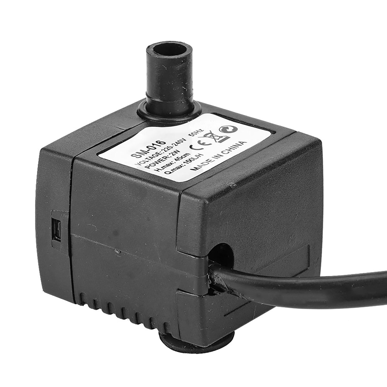Fountain Pump Small Submersible 150L / H 2W Ultra-Quiet Submersible for Aquarium Fish Tank Fountain Pond Pump to Run a Fountain/Feature, Filter and Waterfall (UK SM-016)