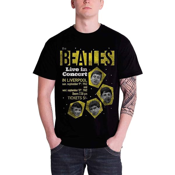The Beatles Cavern Club Women's T-Shirt – Black Band Tee With Back Print, Soft Cotton, Officially Licensed (Large) - View #7