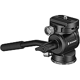 SmallRig CH3 Video Head, Tripod Fluid Head Pan Tilt Head with Quick Release Plate for Arca Swiss, Support 360° Swivel and 90°