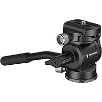 SmallRig CH3 Video Head, Tripod Fluid Head Pan Tilt Head with Quick Release Plate for Arca Swiss, Support 360° Swivel and 90°