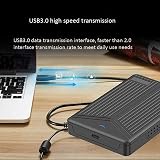 Ghulumn USB 3.1 Mobile Case 2.5 Inch SATA SSD HDD Enclosure Box 15mm Support view 2