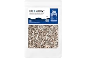 Fisher Queen Korean Dried Anchovy for Stir-fry Rich In Calcium 小鳀鱼 지리멸치 8oz(227g) Small Size Deep And Rich Flavor