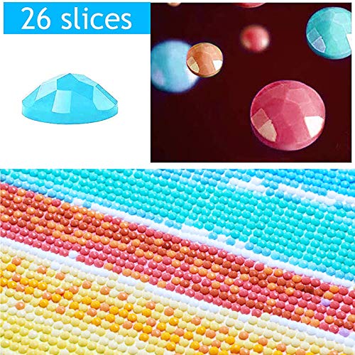 Guvana 5D Diamond Painting Number Kits for Adults Kids Paint by Numbers Diamonds DIY Rainbow Flower Full Drill Diamond Art Painting for Home Wall Decor by Diamond Painting Dots Pictures 11.8\