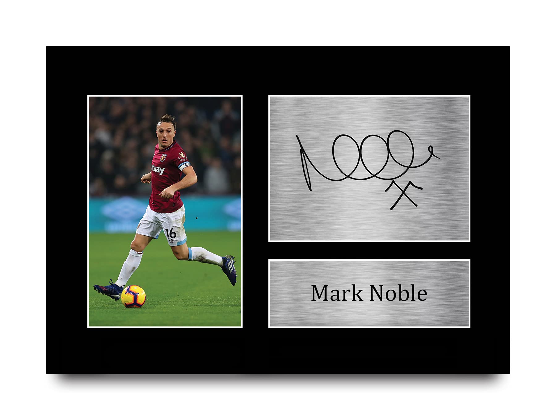 HWC Trading Mark Noble Gift Signed A4 Printed Autograph West Ham United Gifts Print Photo Picture Display — image 1