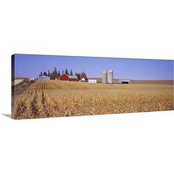 Amazon Com Greatbigcanvas Gallery Wrapped Canvas Entitled Silos