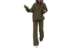 KIRUNDO Fall Sweatsuits Women 2 Piece Outfit Lounge Sets 2025 Matching Airport Oversized Sweatshirt Sweatpants Tracksuit