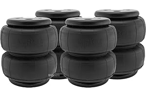 Vixen Air 1/2" NPT Single Air Port Suspension Air Spring/Air Bag Quad Pack VXD2600QP