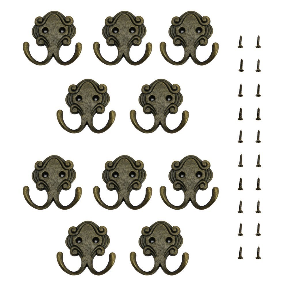 10 Piezas Ganchos de Hogar/Oficina, JTDEAL Percha de Pared de Aleación