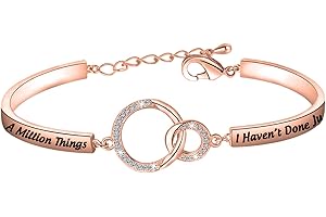PLITI Musical Indpired Gift Musical Gift There's A Million Things I Haven't Done But Just You Wait Musical Quote Jewelry Inspirational Bracelet for Friend