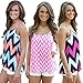 SlickBlue Women Chevron Pattern Strap Spaghetti Camisole Tops