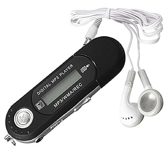 Kolylong® MP3 Musik Player 8GB USB 2.0 Flash Drive LCD-MP3-Player w / FM Radio Diktiergerät Schwarz