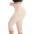 MERYOSZ Shapewear Tummy Control Shorts Body Shaper High Waisted Butt Lifting Panties Thigh Slimmer Capri Girdles